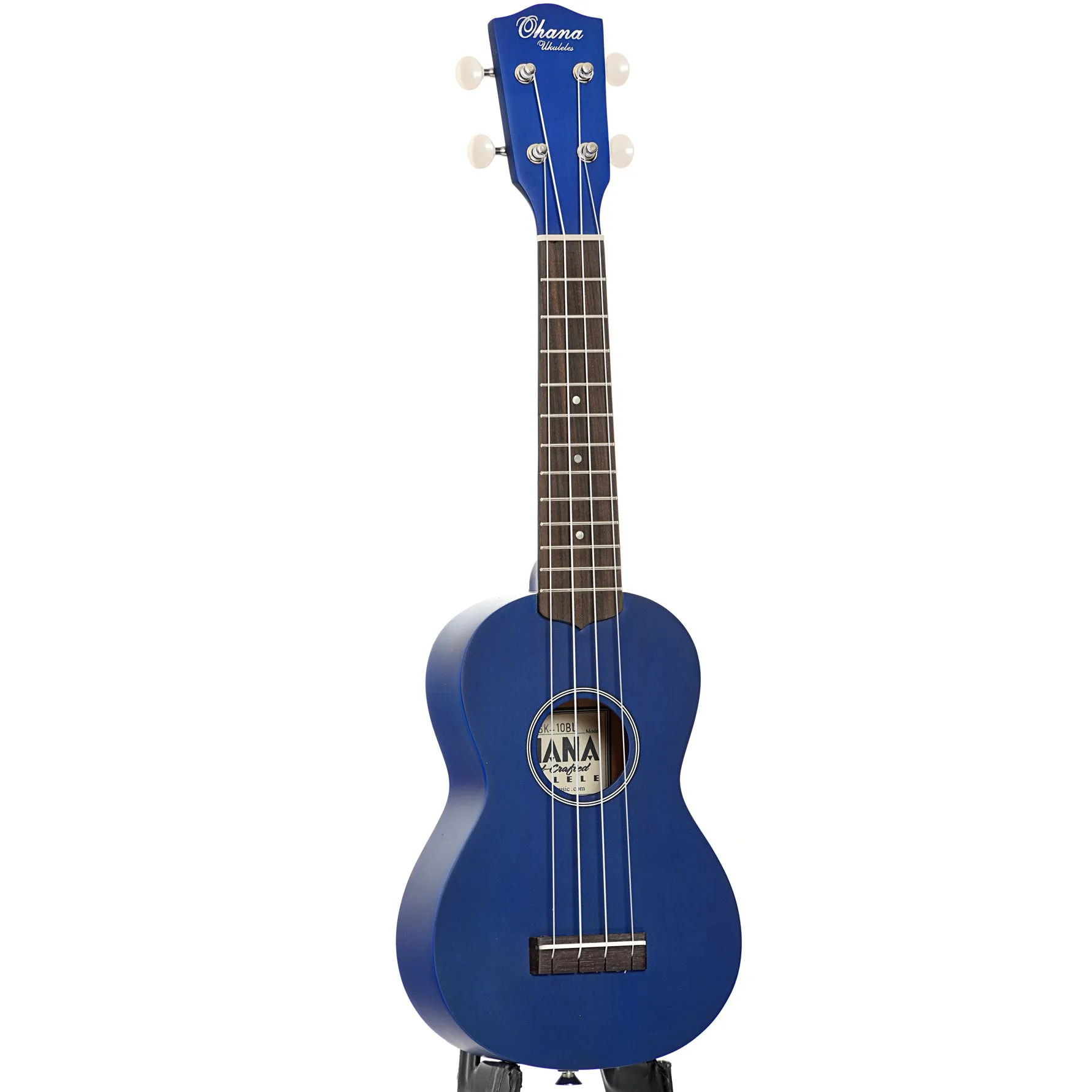 Ohana SK-10 Soprano Ukulele Starter Pack, Blue
